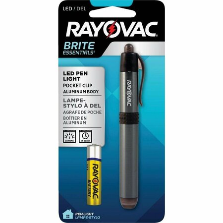 RAYOVAC Brite Essentials 3 Lm. 1AAA Aluminum Penlight BEPN1AAA-BTA